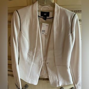 H&M white blazer.